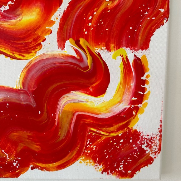 24” x 24” Acrylic Painting - Titled - Apples and Bananas - Picture 4 of 7